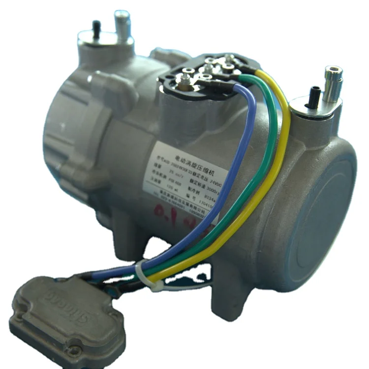 
manufacturer price dc 12v 24v electric air conditioner compressor for truck and van 
