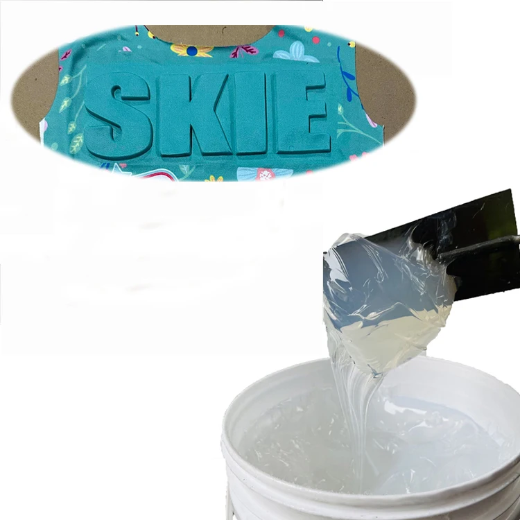 China factory direct sales washable mold Printing Ink embossing screen printing silicone inks For T-shirt footwear cloth fabric
