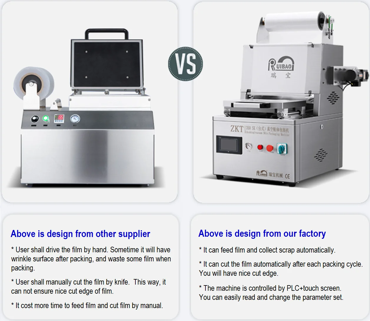 tabletop MAP tray sealing machine food atmosfera modificada packing machinewith automatic film cut