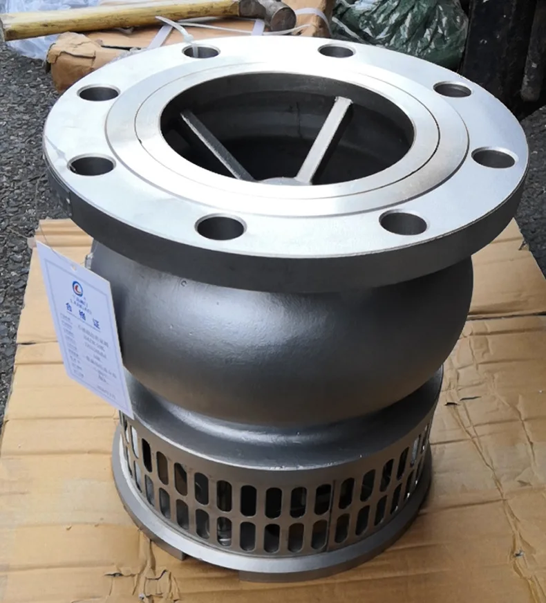 flanged Foot Valve with strainer stainless steel Foot Valve for water pump