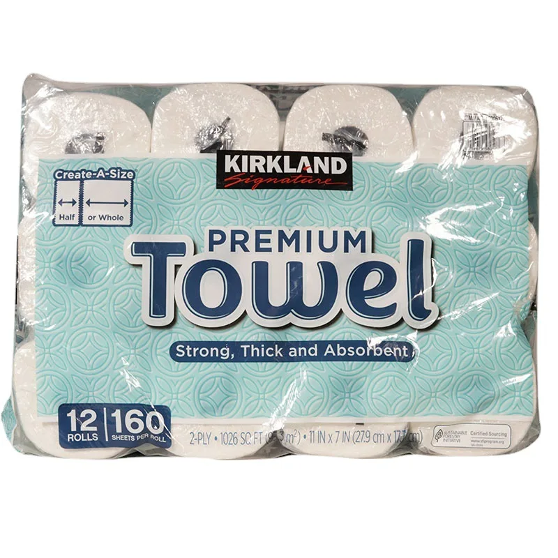 140 sheets of kitchen paper towel *12 rolls of absorbent grease and thick roll paper
