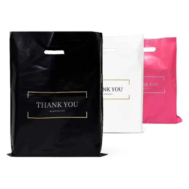 Customized Logo Pink Shop Shopping Packaging Bag Foldable Carry Bag