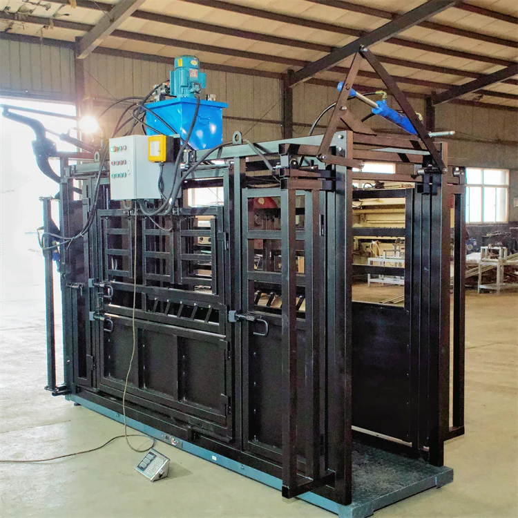 Livestock Equipment Cattle Crush Heavy Duty Automatic Hydraulic Crushed Cattle Bones