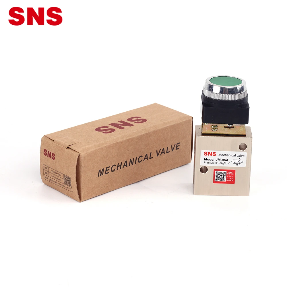 SNS JM series  High quality air pneumatic hand switch control mechanical valves