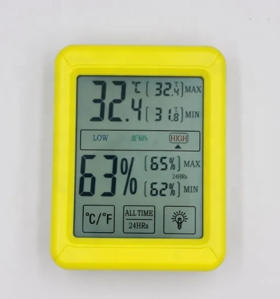 Мульти-функциональный Макс/мин Влажность в помещении монитор цифровой настольные часы термометр гигрометр метеостанция