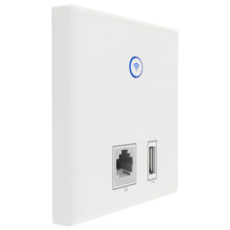 
High quality 300mbps 2.4Ghz in-wall wireless AP for hotel/school/KTV WiFi connection 