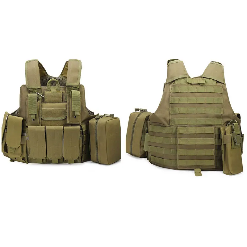 tactical equipment CS game training tactical vest multi-functional camouflage quick release outdoor vest