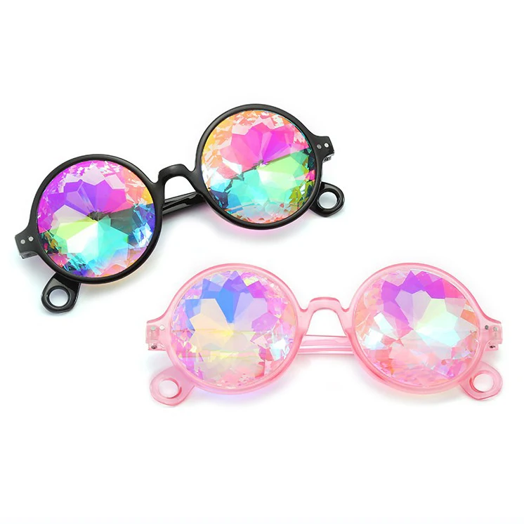 Wenzhou Zhejiang China Manufacturer Kaleidoscope Glasses Fashion Party Night Show Colourful Sunglasses Caleidoscoop Glasses