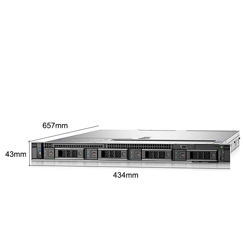 Dells Server R6515 2.5-inch 4/8 Disk 1u Rackmount Server 550W Single Power Supply Supports 1 AMD Processor Support Customization
