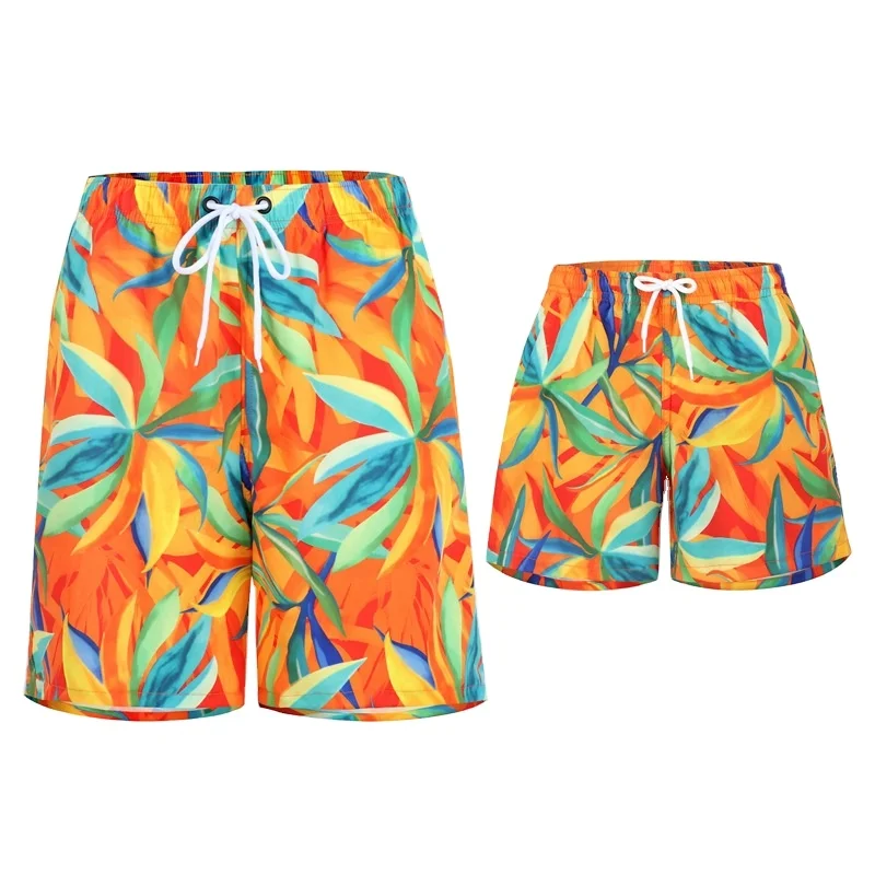 Parent child beach shorts New models Parent child swimwear Beach leisure Parent Child Set