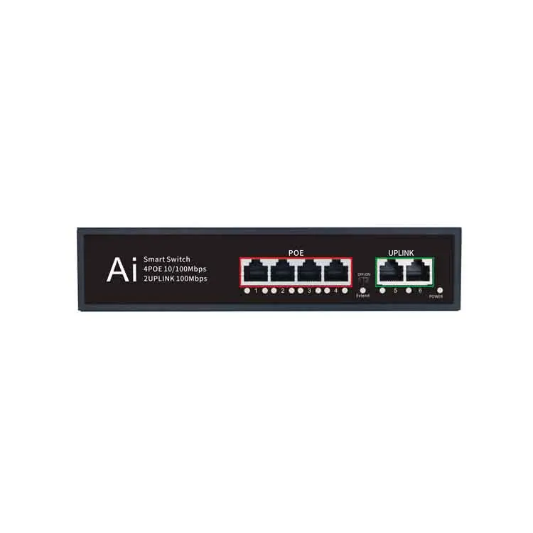 Переключатель POE DC48v 4 порта 10/100 м Ethernet концентратор для IP-камеры