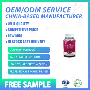 Private Label Best Multivitamin Gummies Candy for Men and Women with Vitamin C Zinc for immune boost biotin hair gummy