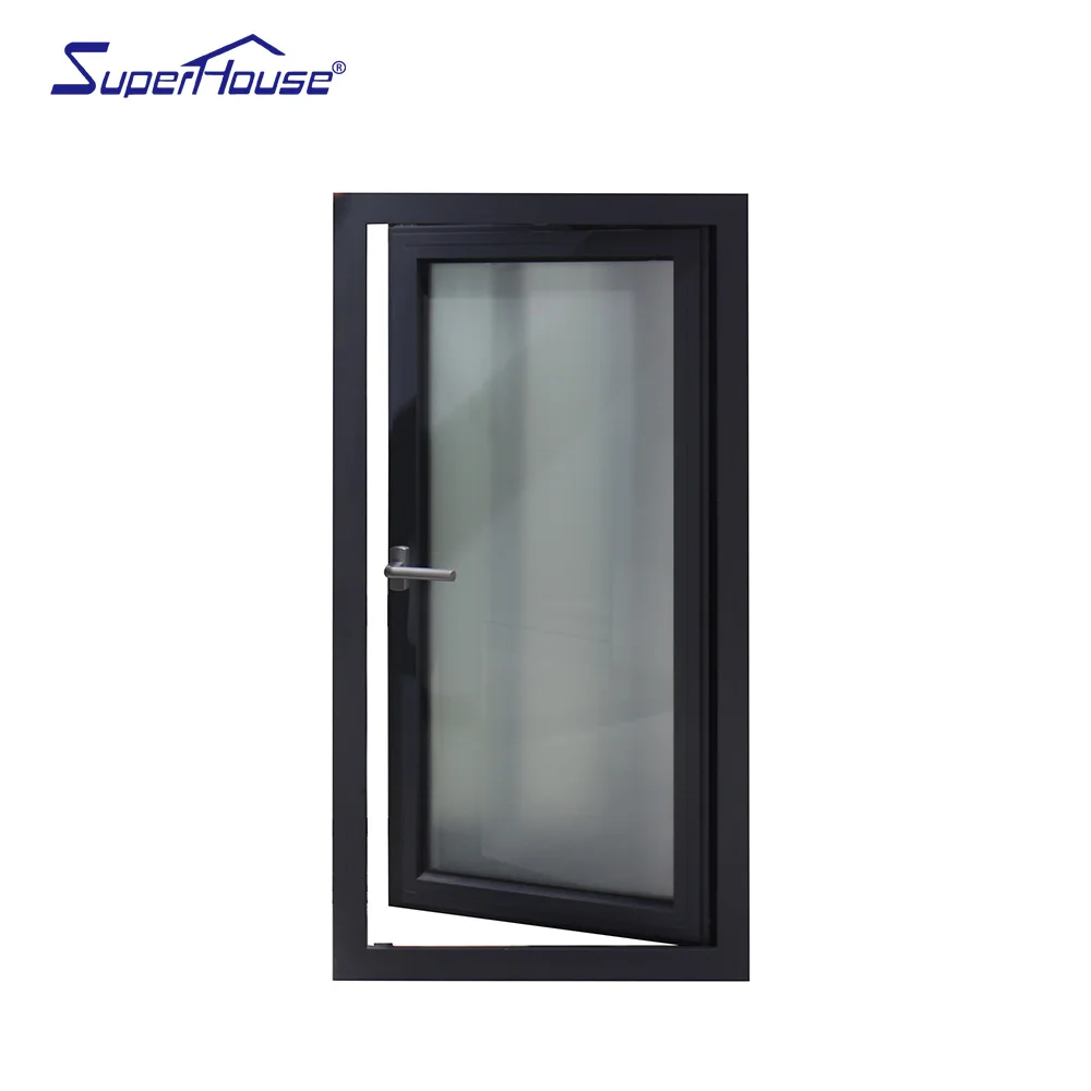 Black Aluminum Window Australian Standard Double Glazed Bay Casement Windows Price