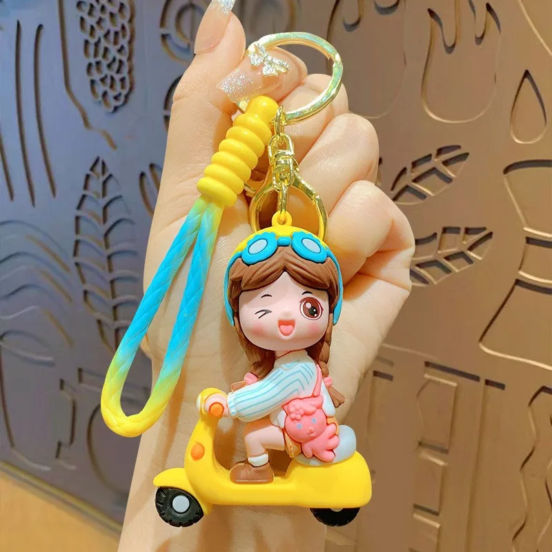 Милая игрушка силиконовый кулон для ключей