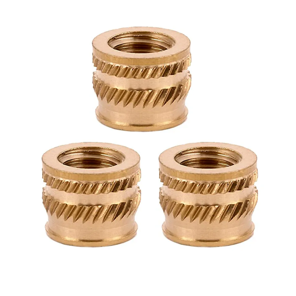 OEM Mass Production Cnc Machined Threaded Insert Nut Brass Molded-In Insert Nut Micro Screw Inserts