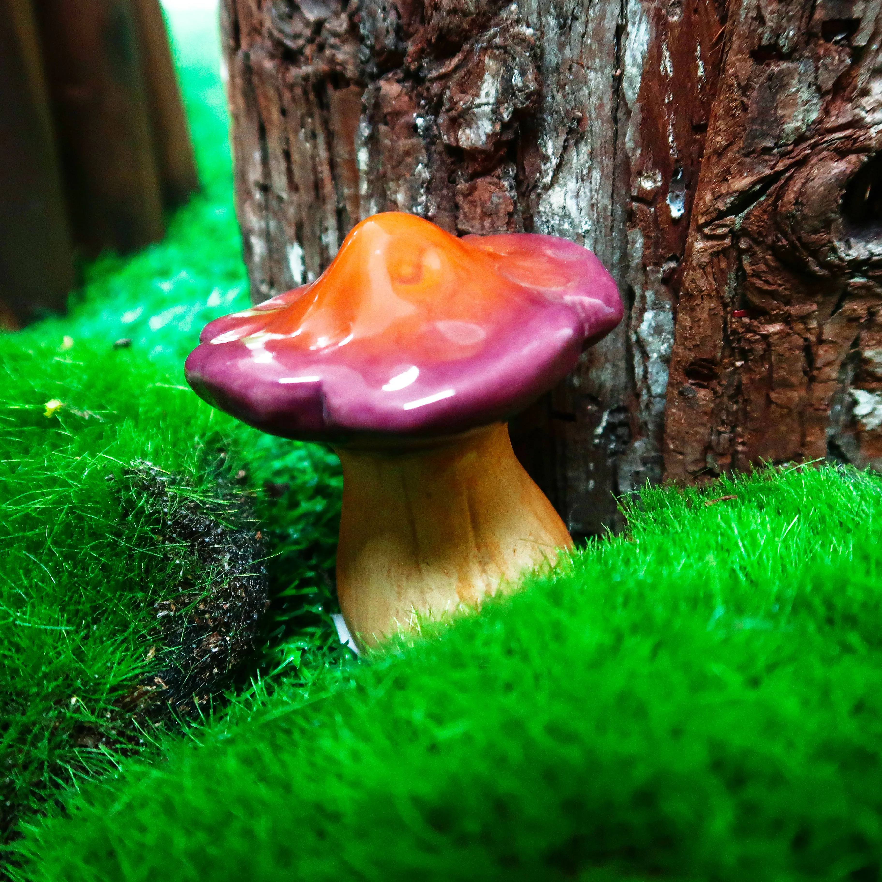 Декоративный декоративный керамический гриб