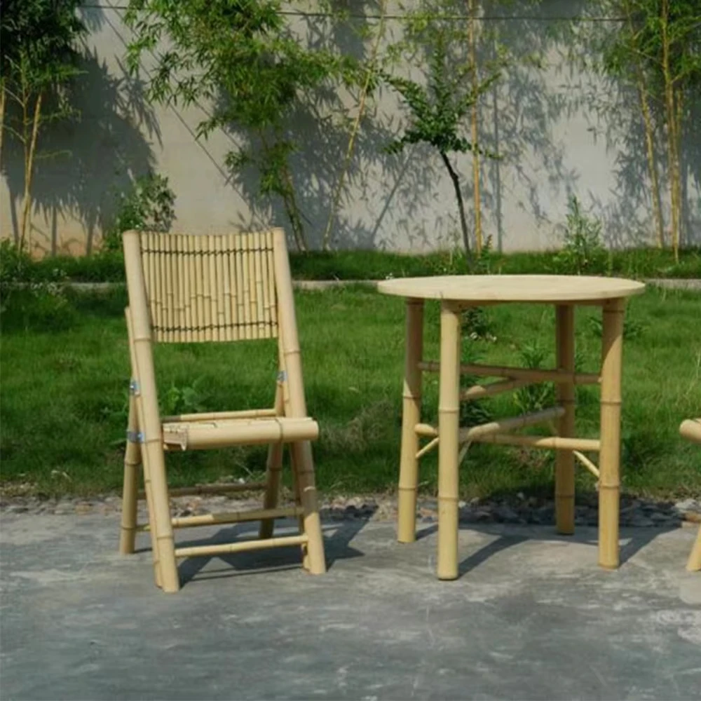 Wholesale Outdoor Furniture Custom Size Dinning Garden Party Bamboo Garden Chair for Sale