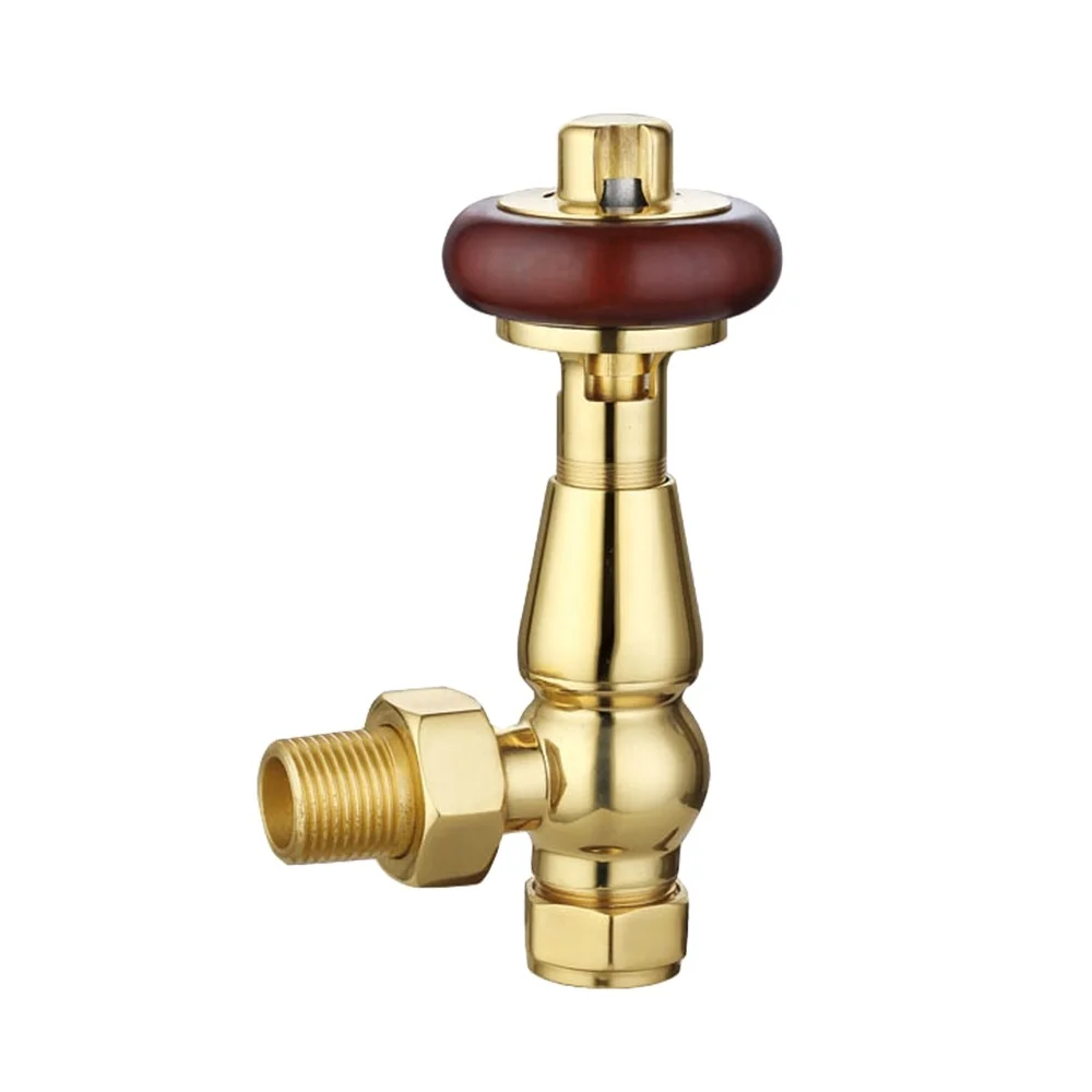 Uk Style Trv Copper Brass Heating Valves Angle