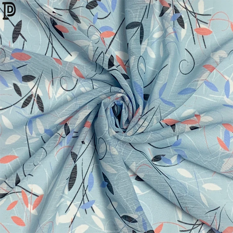 Japanese kimono chiffon digital printed soft chiffon fabric