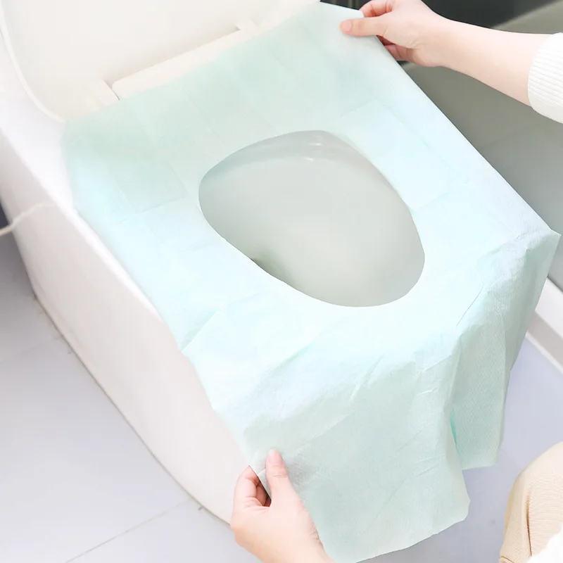 low moq pe film Hotel Travel disposable woven toilet seat cover cushion mat paper