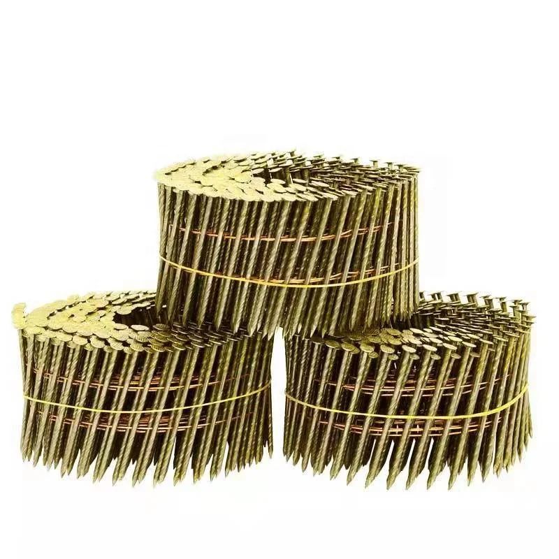 Wood pallet framing wire nails screw ring smooth shank coil nails
