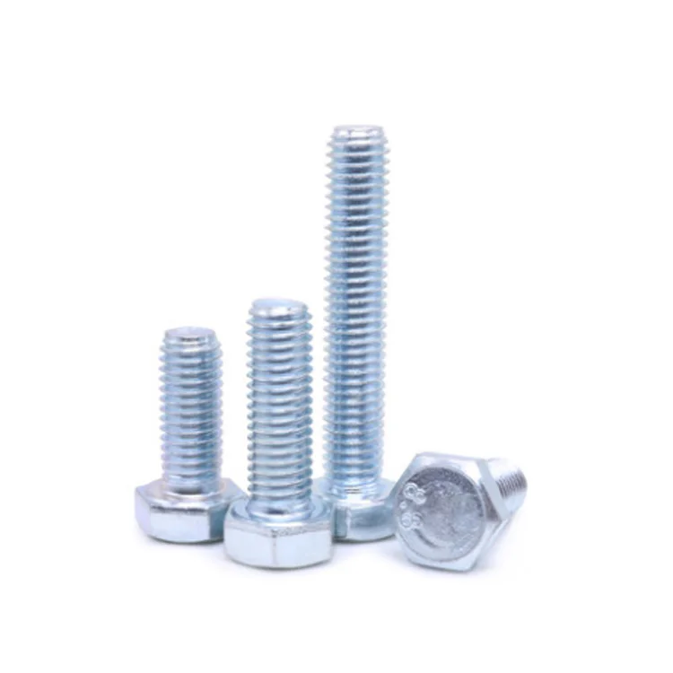 hex bolt manufacturer din931 carbon steel 4.8 grade zinc plated M27*100 M27*120 hex bolt din933