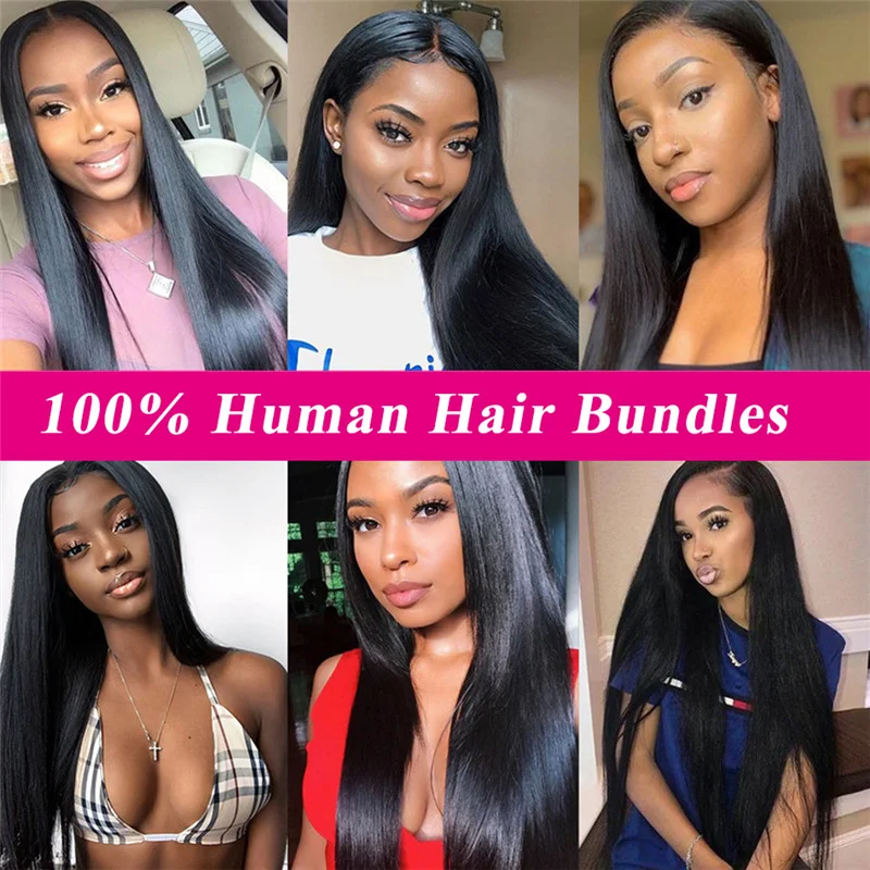 Натуральные перуанские прямые человеческие волосы естественного цвета пряди с кружевной застежкой бесплатный образец выровненные кутикулой