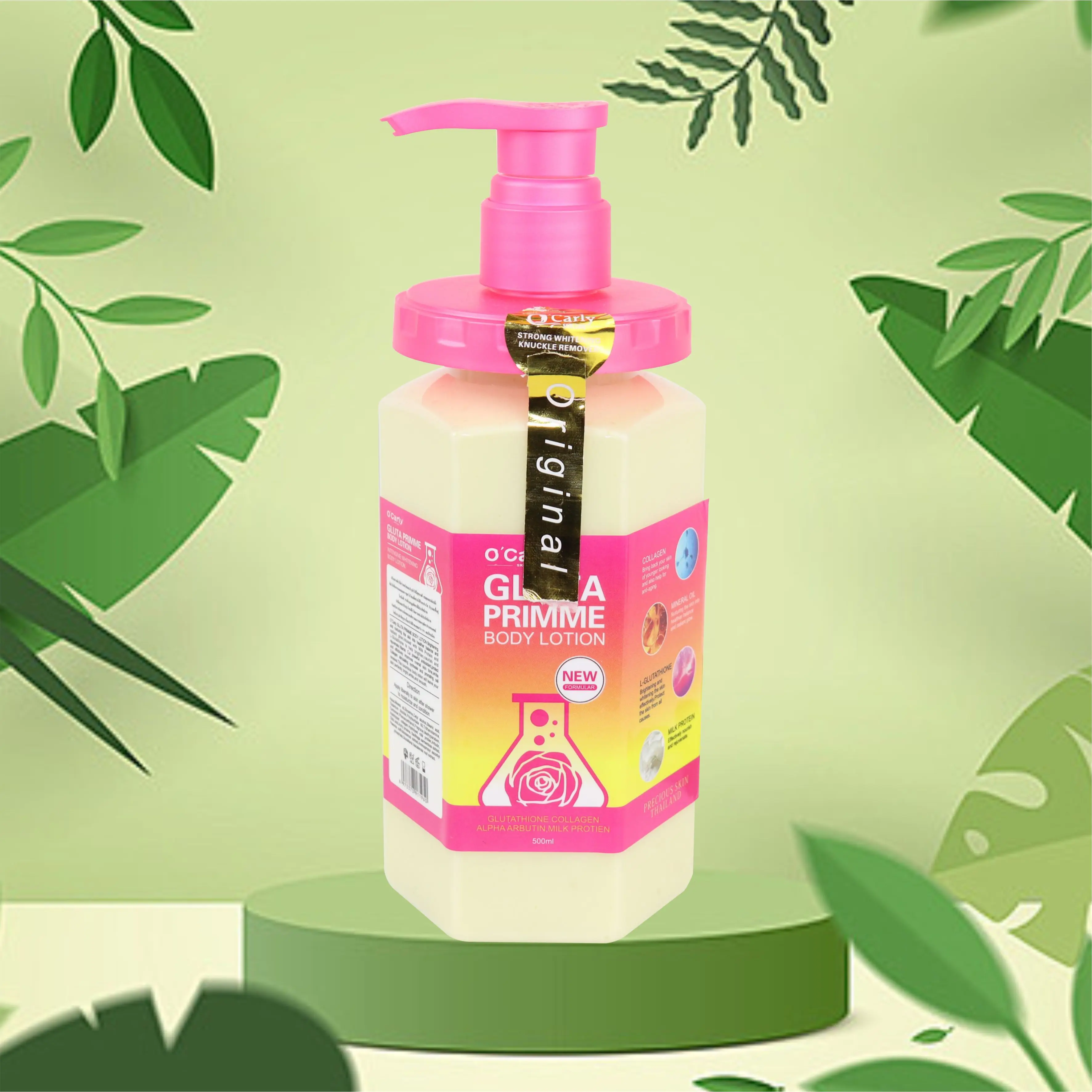 Gluta Primme New Formula  Add Vitamin C Mineral Oil Brightening Antioxidantive Nourish Skin Intensive Whitening Body Lotion