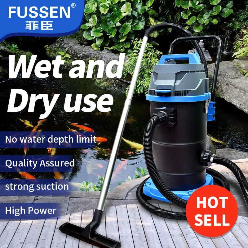 Fish pond vacuum  machine cleaner Dry and wet hand-held 30L vacuum pool cleaner