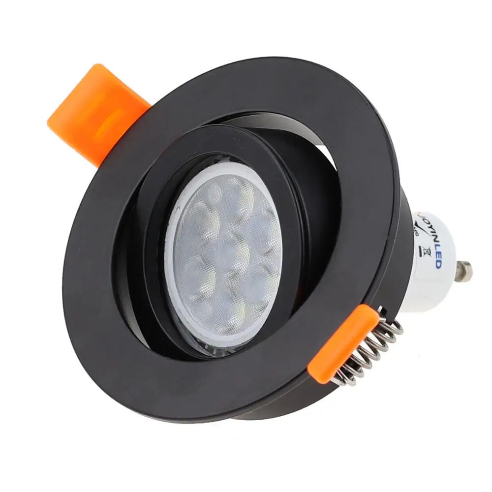
High Quality Diameter 90mm Architecture Light Fitting GU10 MR16 Led Bulb Housing Parts Round Downlight Casing 