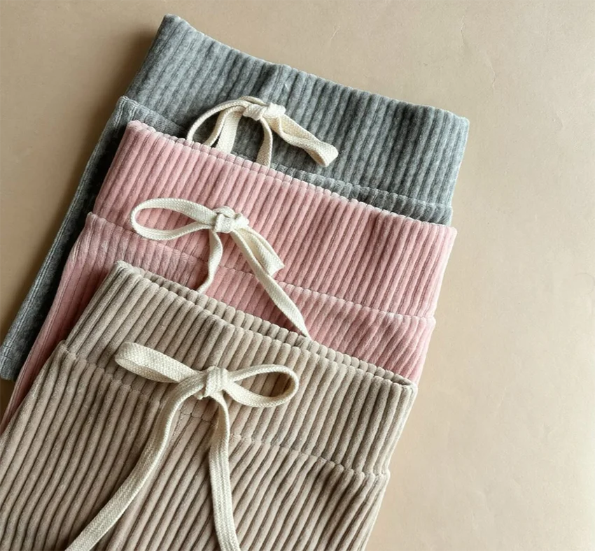 New Fashion Baby Kids Solid Corduroy Cotton Shorts Soft Elastic Corduroy Boys Girls Neutral Bike Shorts Pants