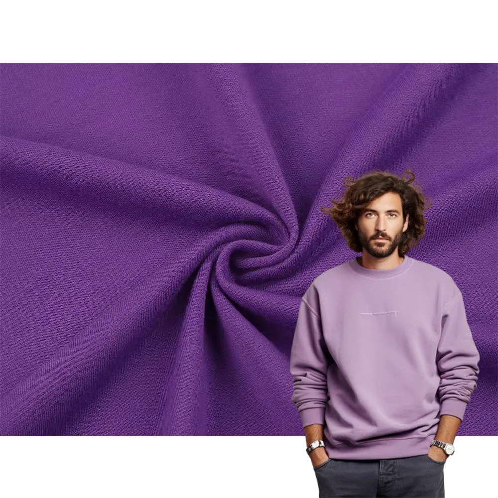 W230 пользовательские дышащие футболки ткани свитер Спортивная французская махровая ткань 120 цветов 100% полиэфирная