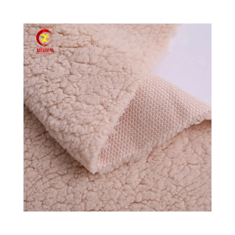 Manufacturers soft toy  one side sherpa one side fleece fabric on sale