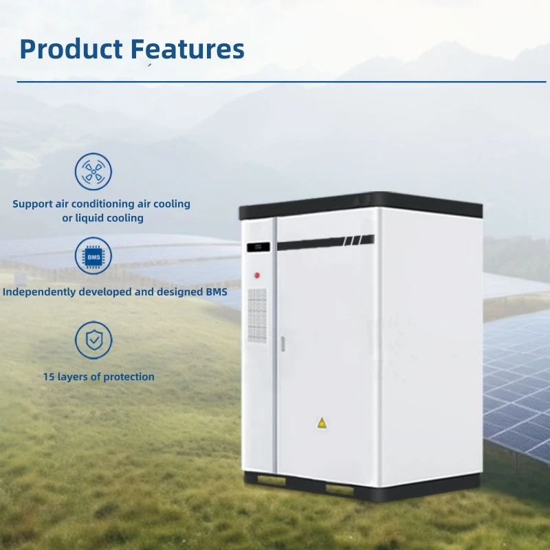 Hybvrid pv station AC/DC integrated cabinet 215kwh+100kw all-in-one solar inverter and battery system