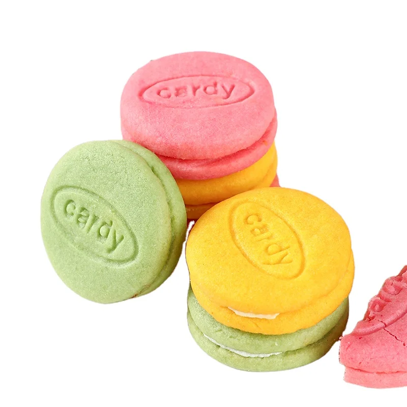 Professional Manufacturer Made Macaron Cookies chip twinkies Ganache biscuit 128g