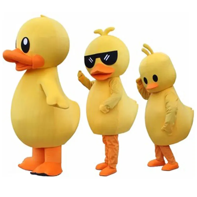 Douyin same running fun yellow animal duck mascot costume role-playing party adult  walk  costume