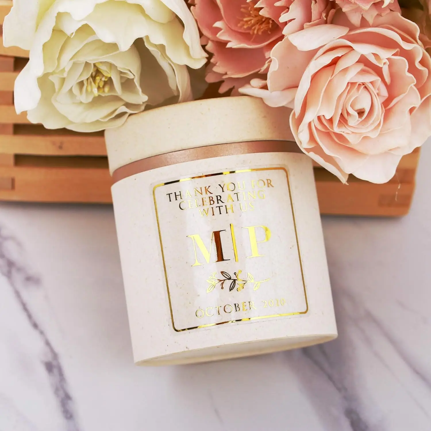 Clear Square Envelope Seals Stickers, Personalized Stickers for Gift Wrapping Baby Shower Wedding Party Favor