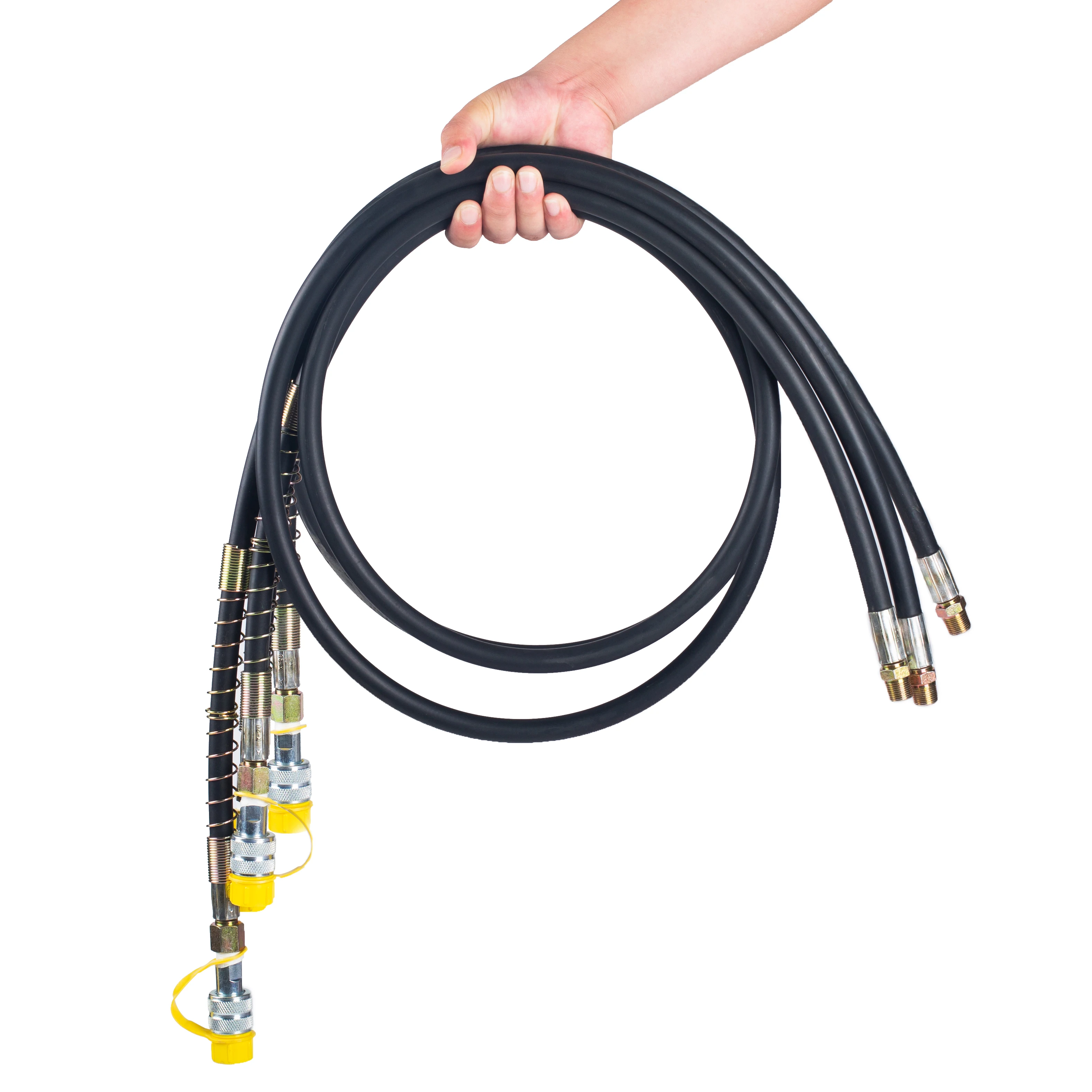 High Quality 70 Mpa High Pressure 2 Meters Oil Hose Smooth Cover Rubber Hydraulic Rubber Hose For Sale