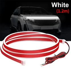 Car LED Hood Light 12V Flexible Waterproof Daytime Running Light APP Wireless Control RGB LED Strip Auto Decorative Light