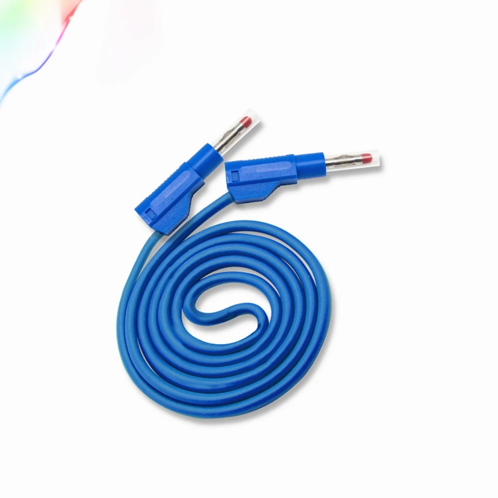 Штекер типа банан 4 мм/2,5 мм, гибкая прозрачная стрейчевая куртка, испытательный свинцовый/Безопасный пистолет высокого давления, можно сложить, 1 метр линия