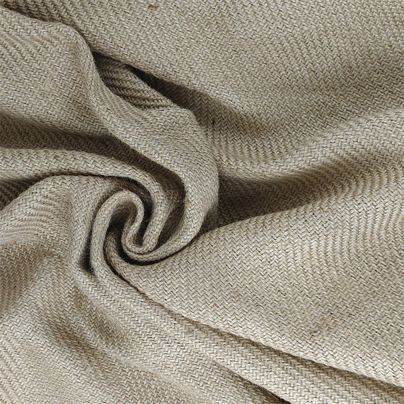 thick twill jute fabric natural for crafts 550gsm