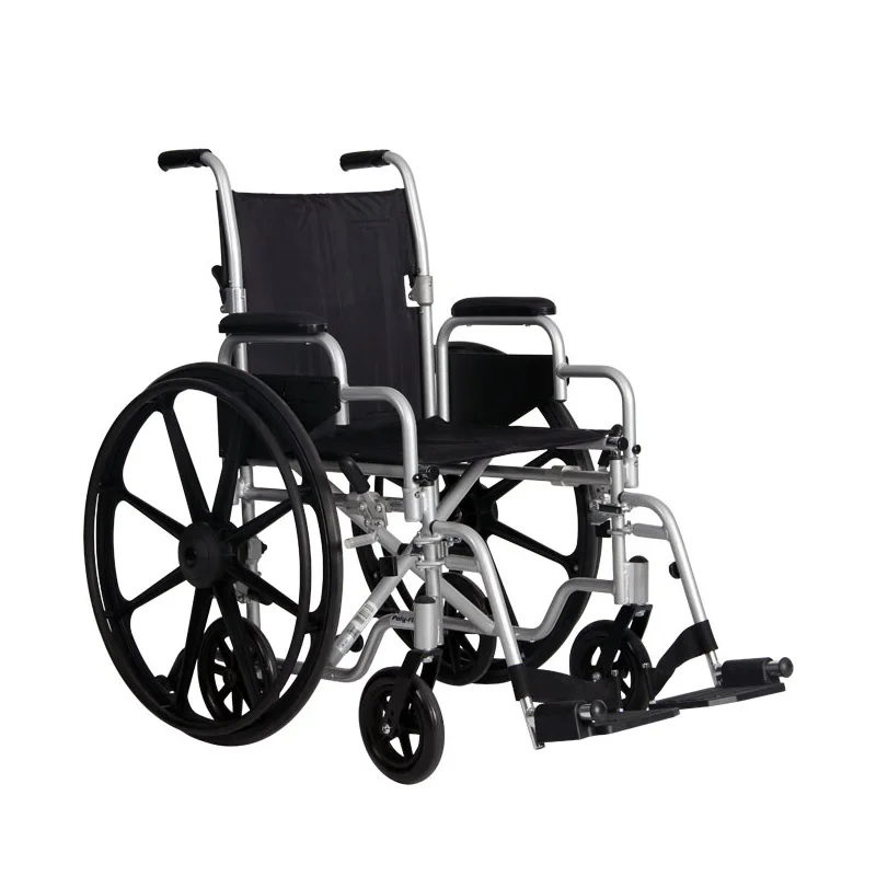 W51 High Strength, Lightweight Wheelchair/Flyweight Transport Chair Combo