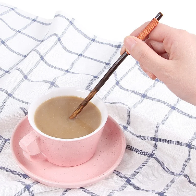 Creative long handle coffee stirring stick 20cm milk tea cocktail stir sticks eco honey stir spoon