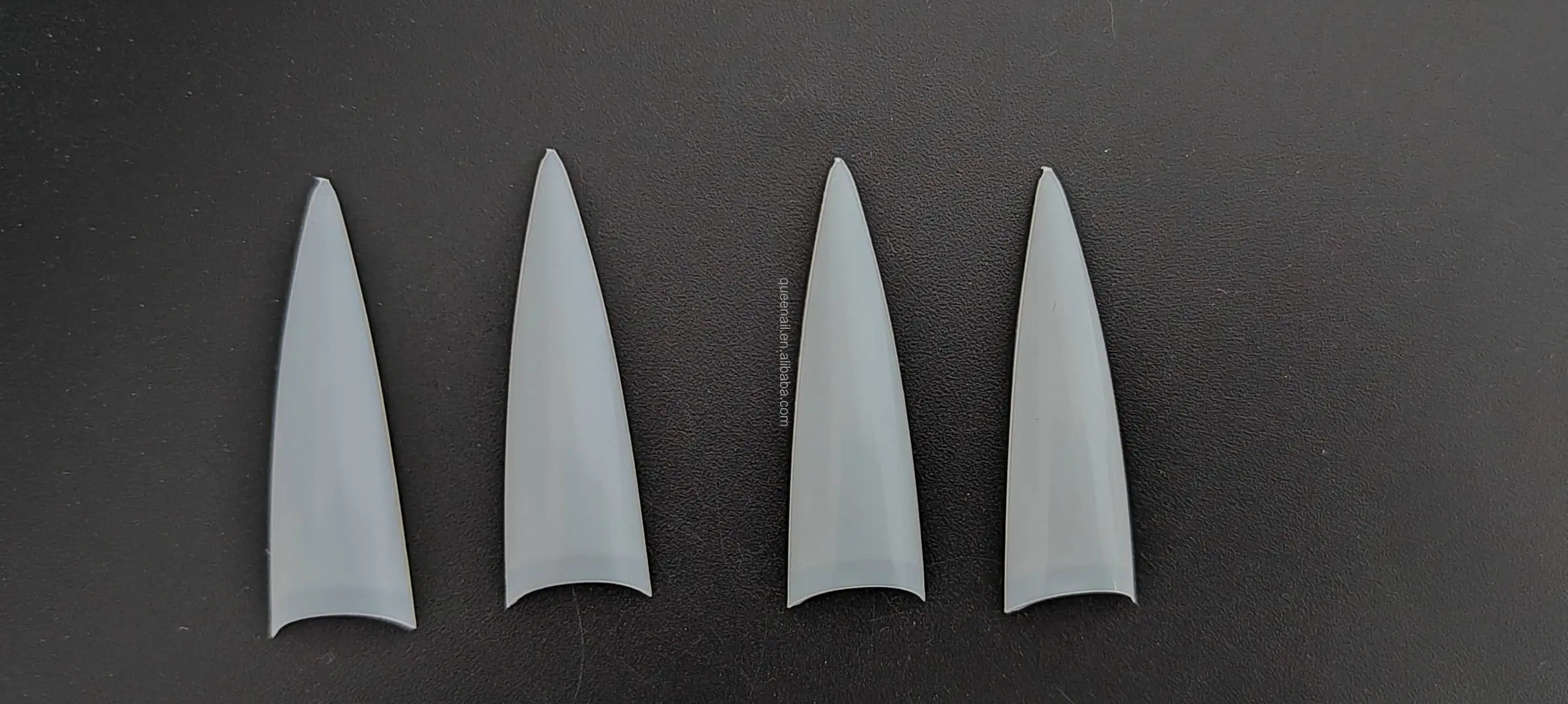 550pcs Bag French Artificial Nail Art Tips Natural Half Cover Long Pointed stiletto No C Curve Tapered straight square Nail Tip