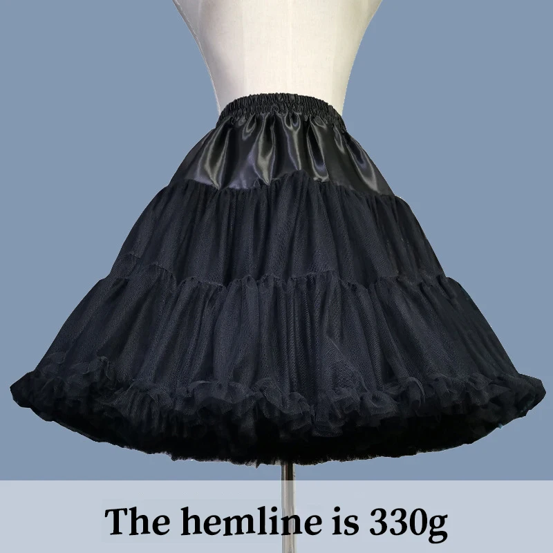 Lolita Wedding Lady Bride Underskirt Cancan Skirt Petticoat Underskirts for Dresses Crinoline Women 330G