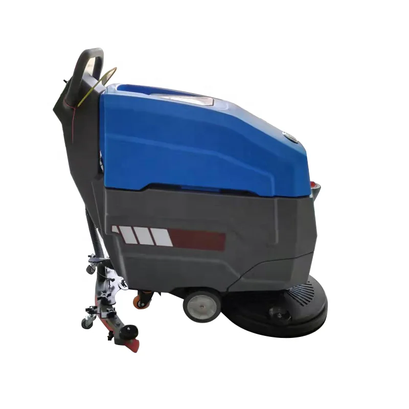 Electronic design  brush manual floor scrubber polishing machine with battery for hotel office market hospital corridor