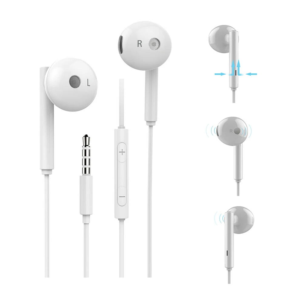 AM115 Earphone With Microphone Stereo earphone Earbuds for Huawei Honor for huawei P8 P9