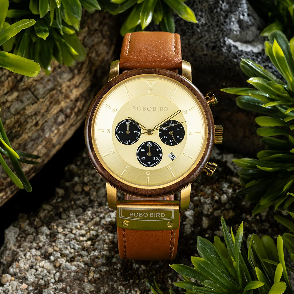 High Quality Christmas Gift Custom Luxury Low Moq Dropshipping Japan Original Movement Oem Chronograph Watch for Men