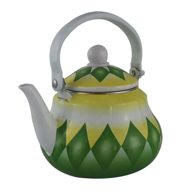 2022 China Wholesale Price coffee pot Enamel Kettle Tea pot Custom logo supplier