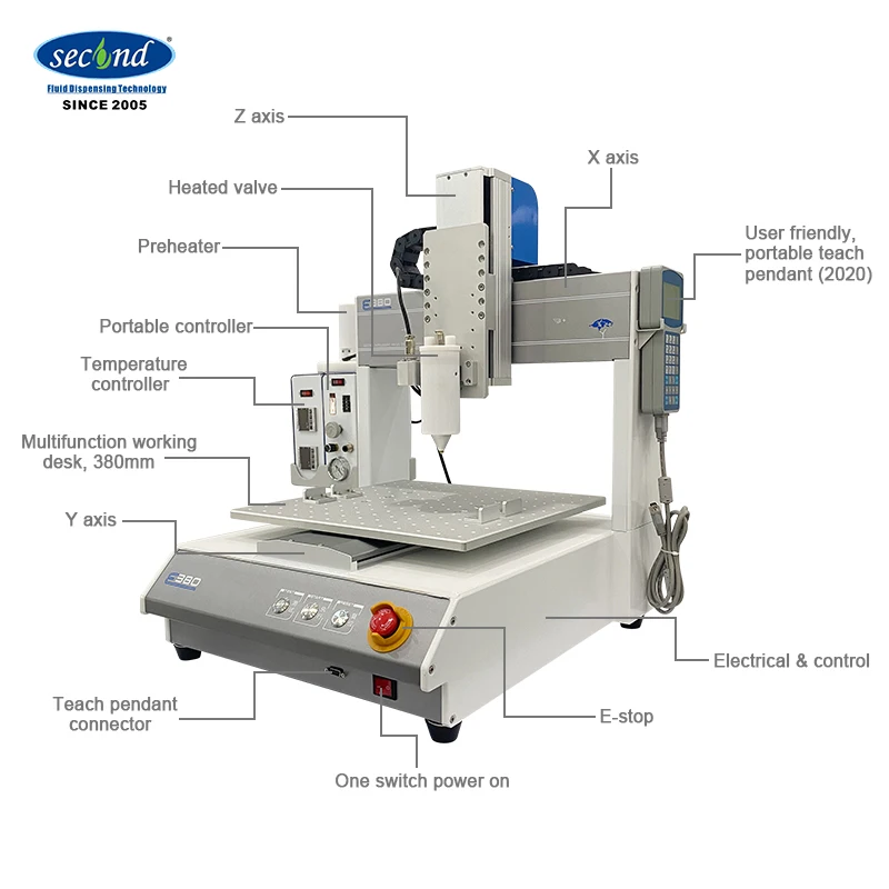 high speed automatic hot-melt adhesive granule sticks guns dispenser glue spray coating dispensing labeling machine battery